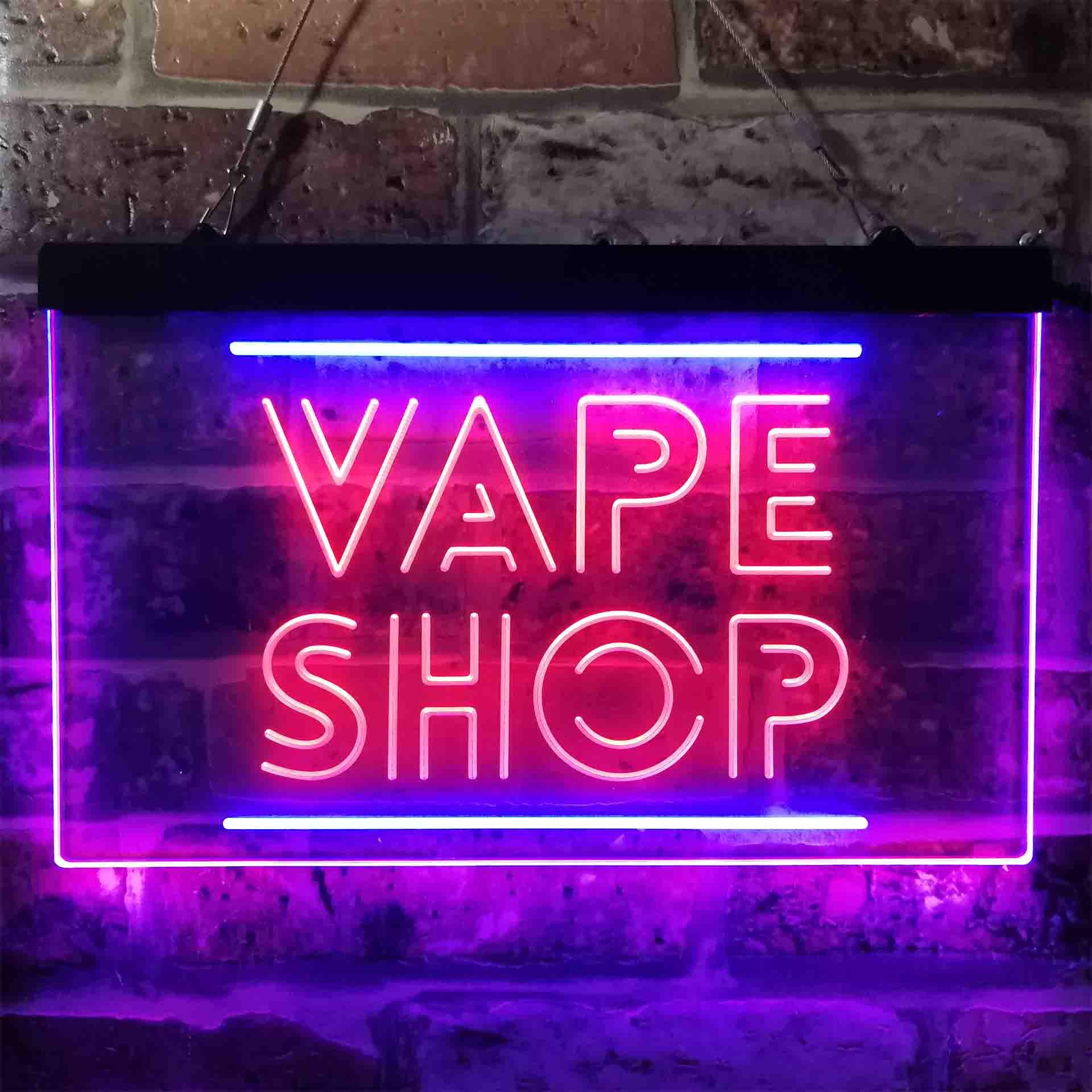 VAPE SHOP Dual Color Led Neon  - đánh giá và giá Vaping Shop