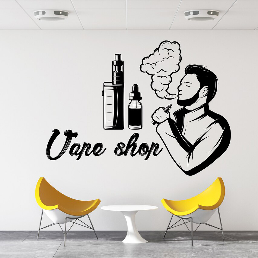 Vape Shop Wall Decal Window St - đánh giá và giá Vaping Store