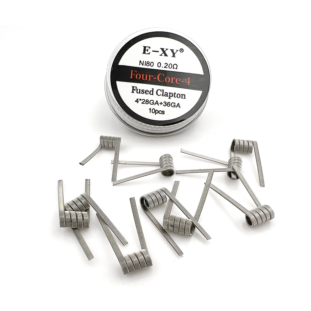 10pcs/box Ni80 Prebuilt Coil 2 - đánh giá và giá Clapton Wire Pre Built