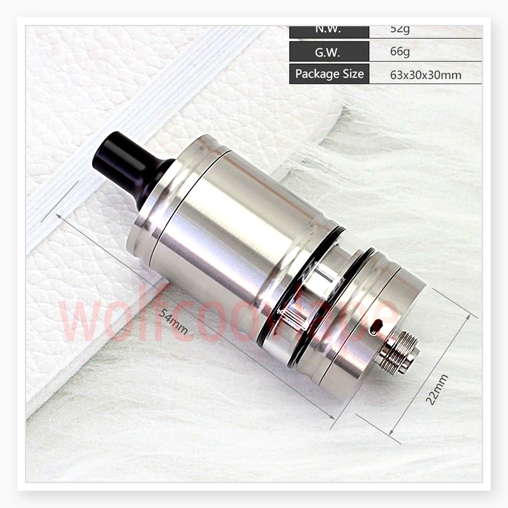 Wolfcoolvape Lindy RTA 5ml Tan - đánh giá và giá Vaping Air