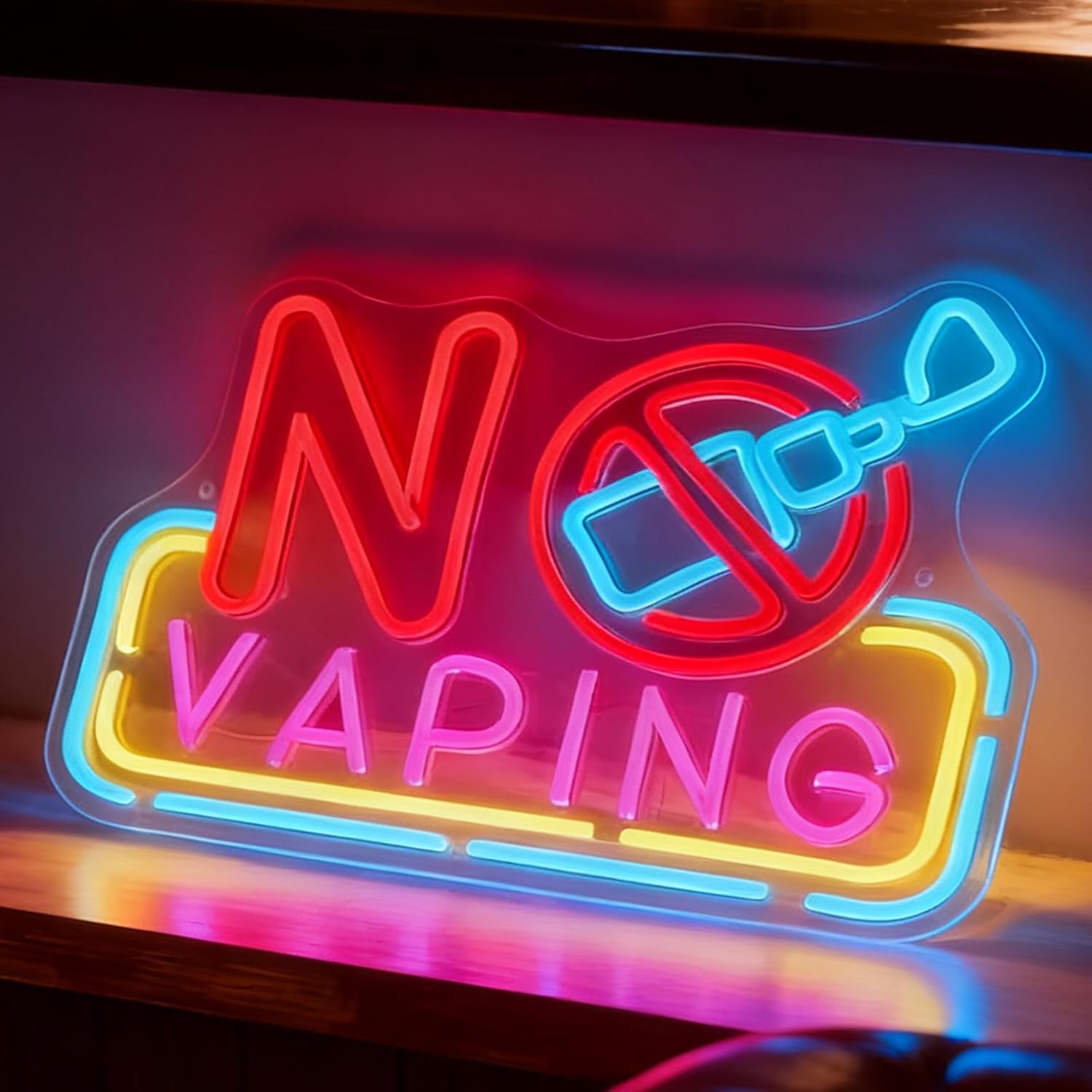 No Vaping LED Neon Sign USB Po - đánh giá và giá Vaping Shop