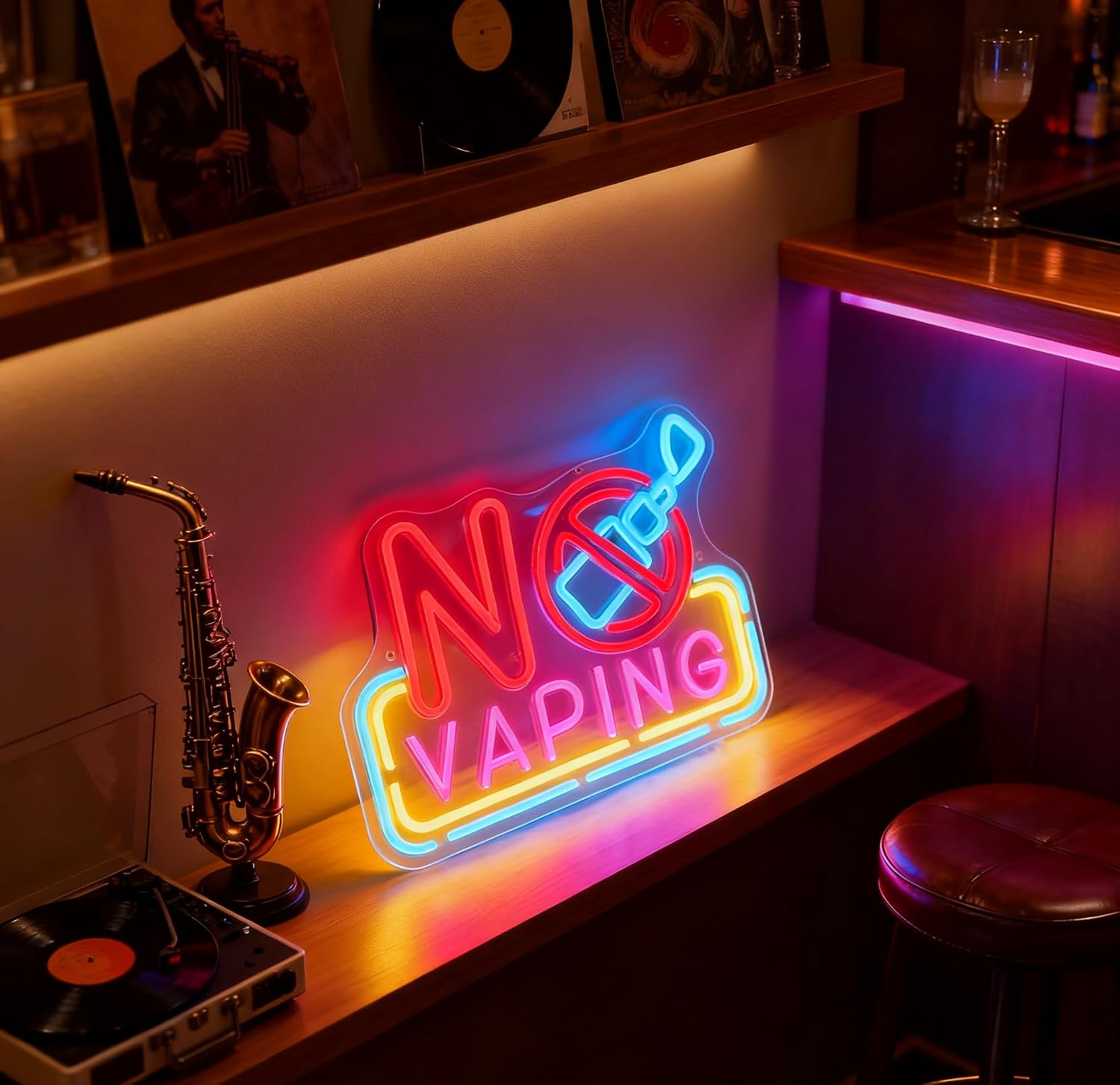 No Vaping LED Neon Sign USB Po - đánh giá và giá Vaping Shop