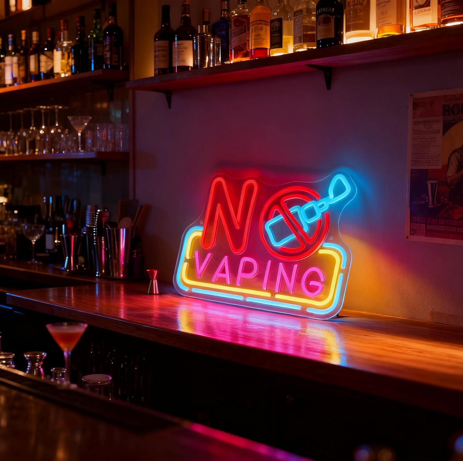 No Vaping LED Neon Sign USB Po - đánh giá và giá Vaping Shop