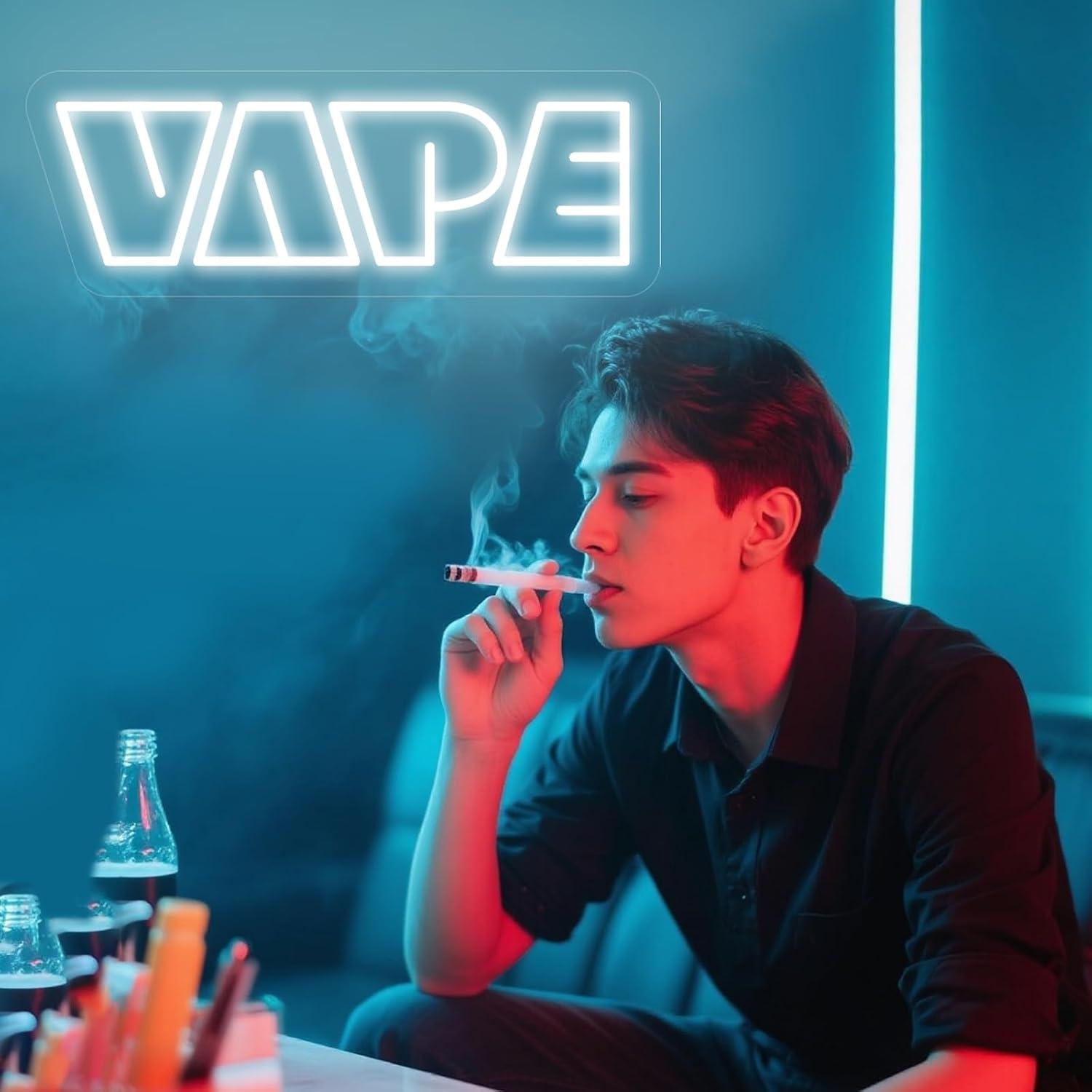 VAPE Neon Sign USB Dimmable LE - đánh giá và giá Vaping Store