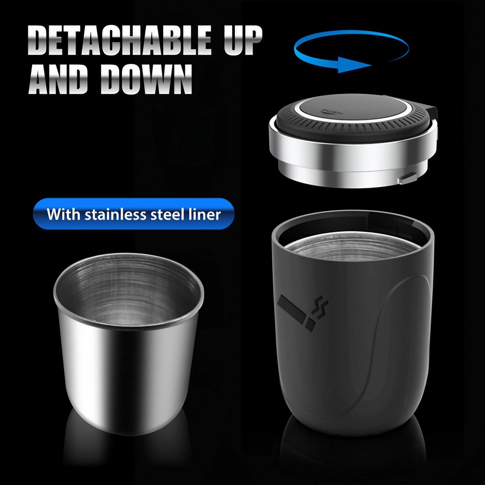 Car Ashtray With Led Light Smo - đánh giá và giá Vape Decoration