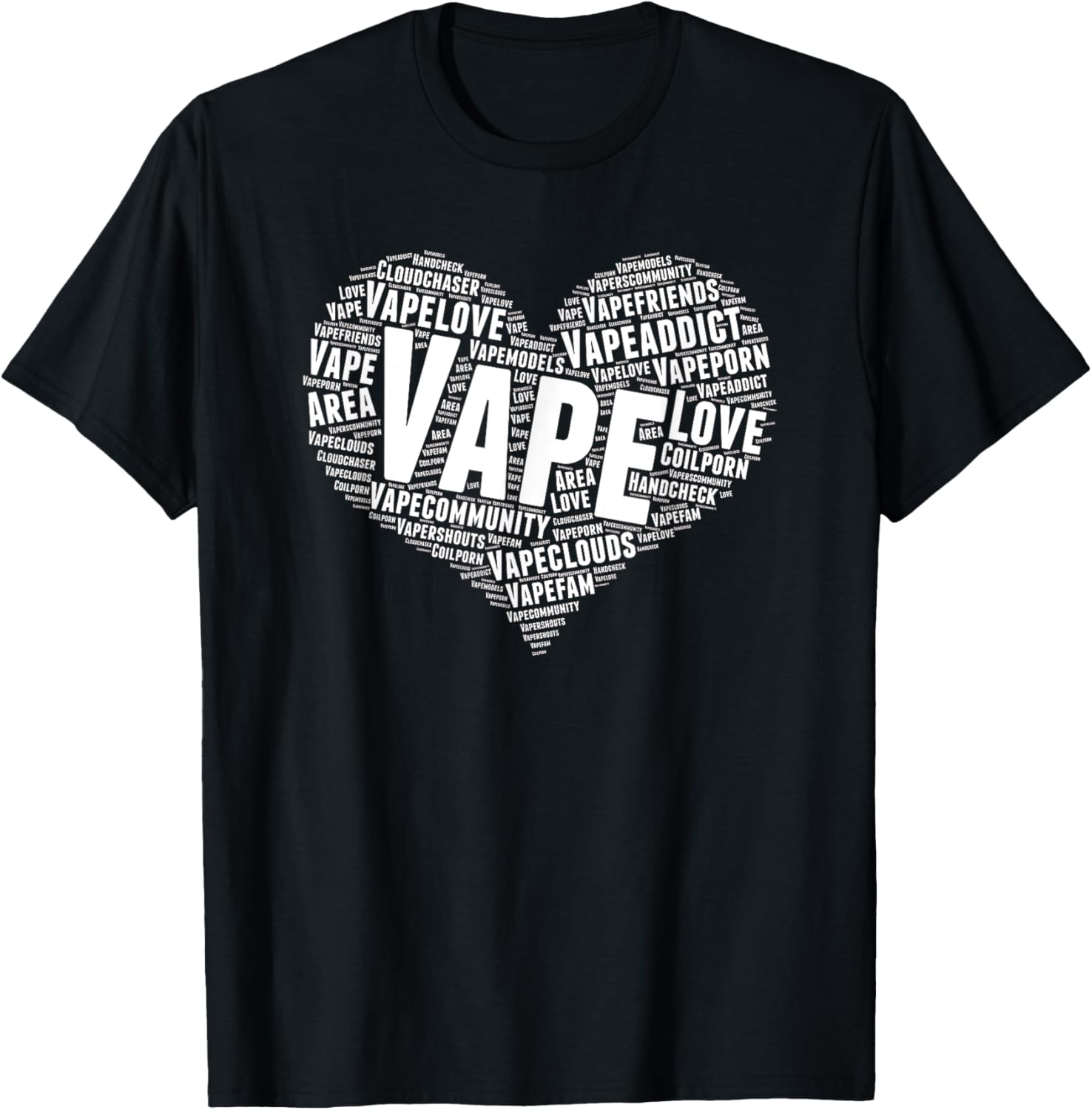 Vape Heart Word Cloud Graphic  - đánh giá và giá Vaping Shop